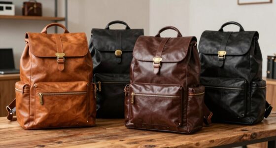 top italian leather business backpacks