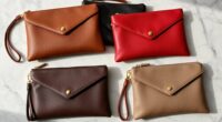 top italian leather clutch
