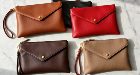 top italian leather clutch