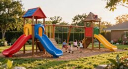 top large backyard swing sets