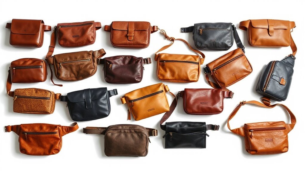 top leather flight belt bags