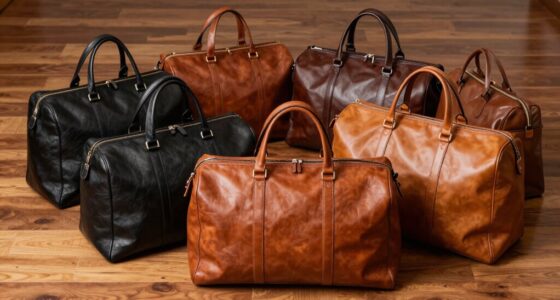 top leather garment bags