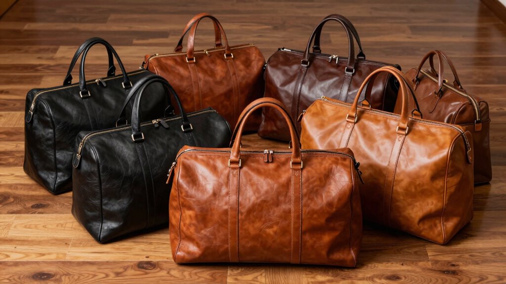 top leather garment bags