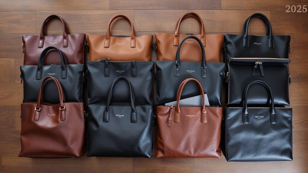 top leather laptop totes