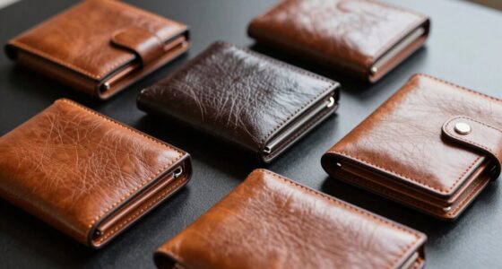 top leather rfid clutch wallets