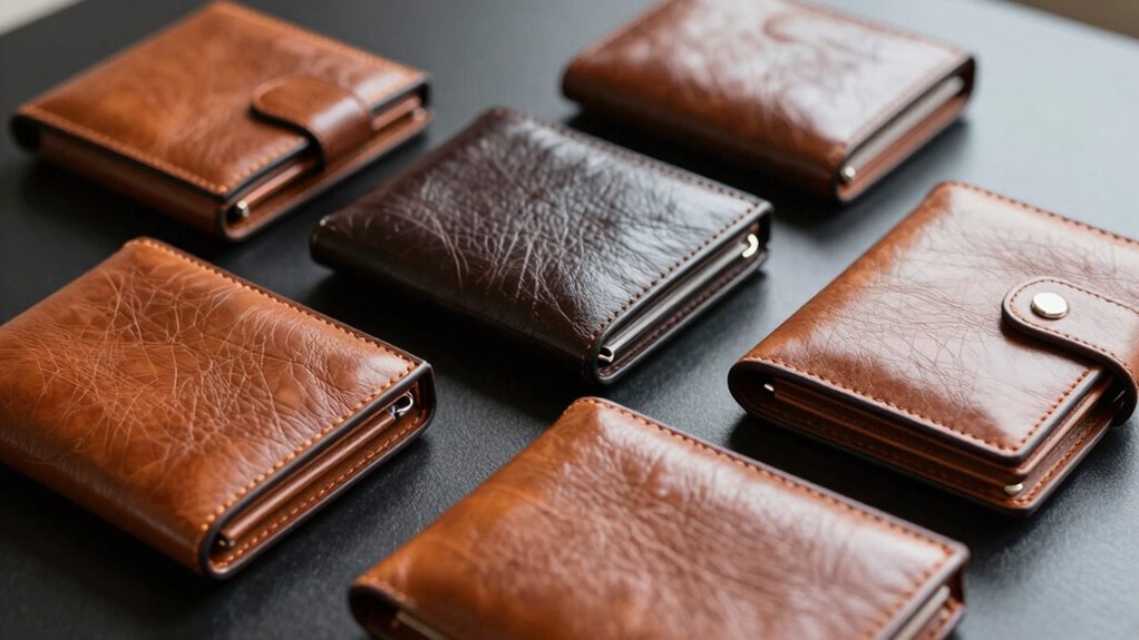 top leather rfid clutch wallets