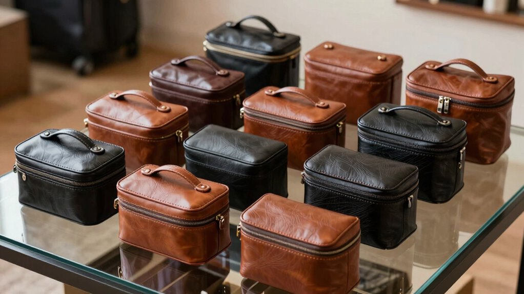 top leather travel cosmetic cases