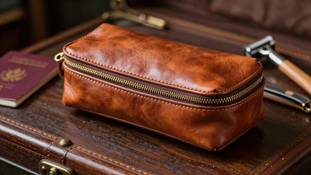 top leather travel dopp kits