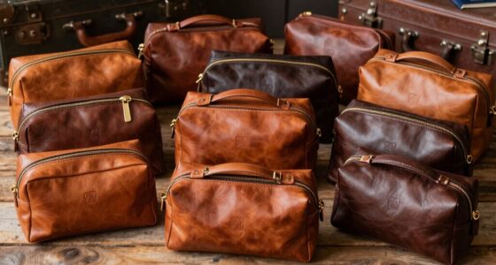 top leather travel toiletry bags