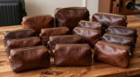 top leather travel toiletry bags