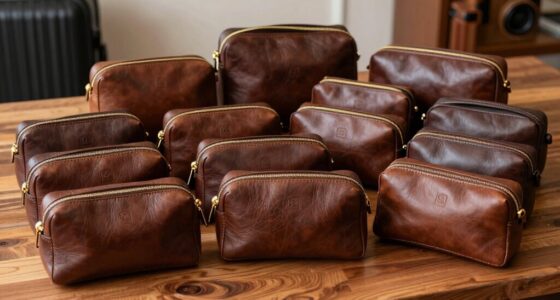 top leather travel toiletry bags