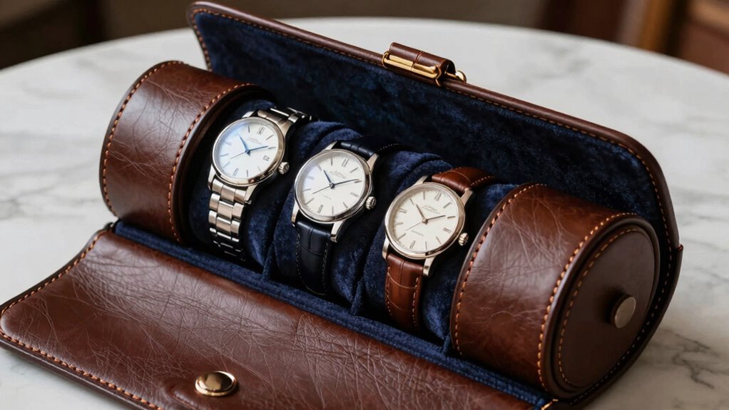 top leather travel watch cases