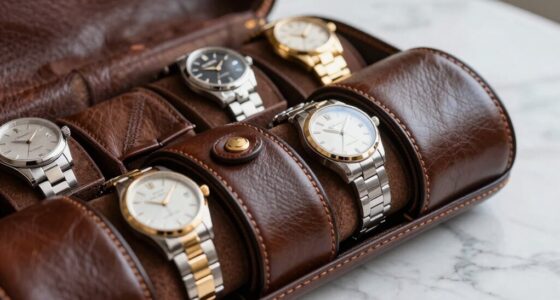 top leather travel watch cases