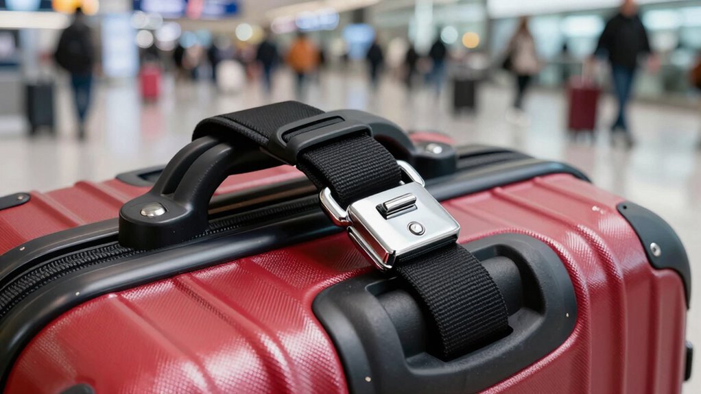 top lockable luggage straps