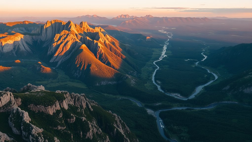 top long range aerial photography