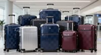 top luxury checked luggage