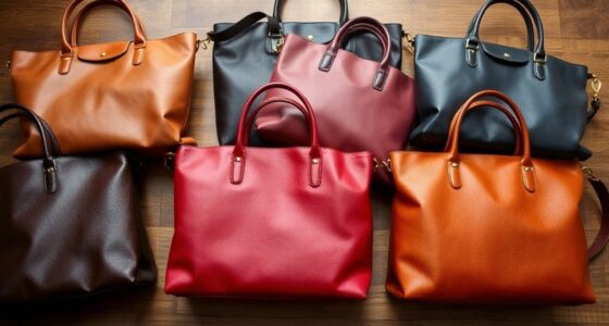 top office leather totes