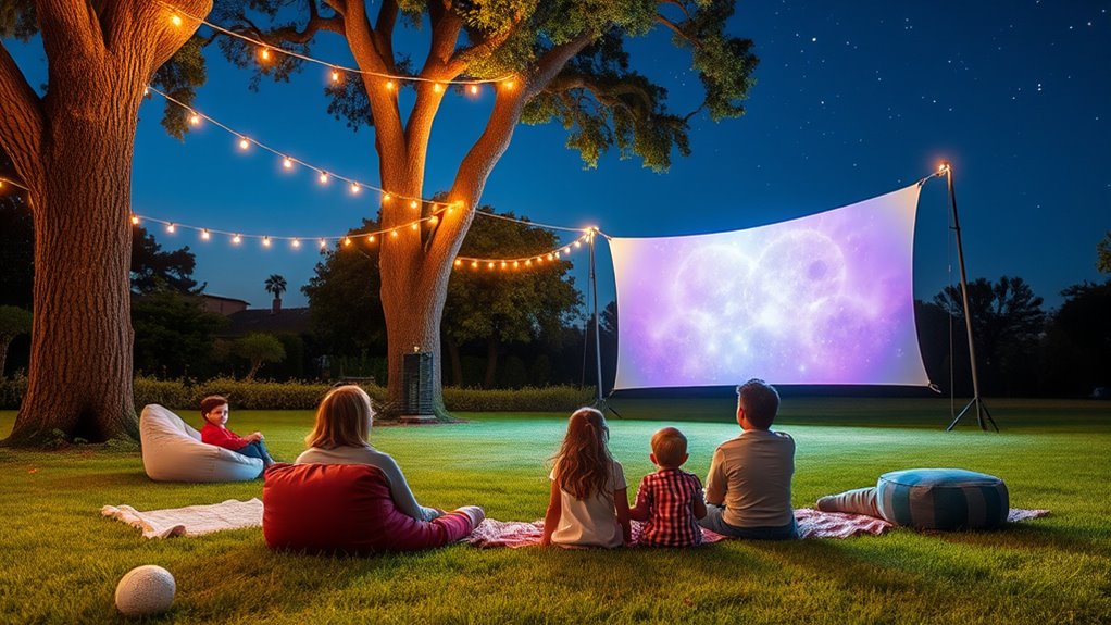 top outdoor movie projectors
