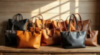 top pebbled leather totes
