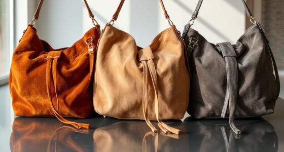 top removable strap suede bags