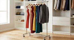 top rolling closet racks