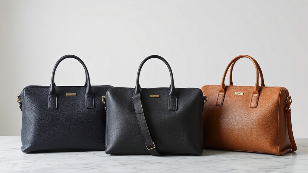 top saffiano trolley tote