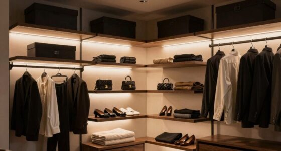 top shelf closet lighting