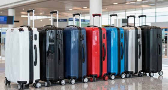 top spinner suitcases with compression