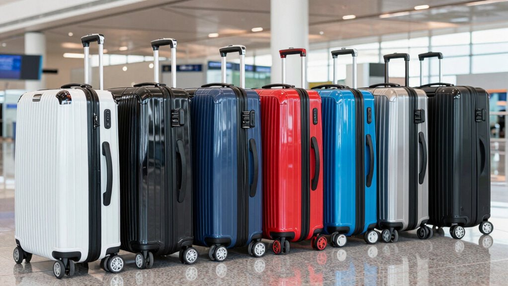 top spinner suitcases with compression