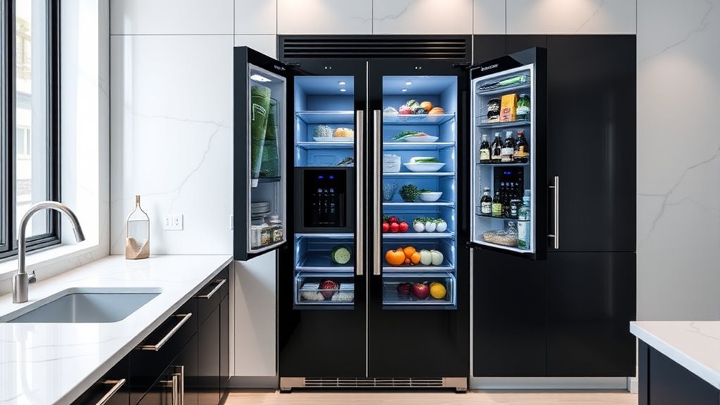 top stylish french door refrigerators