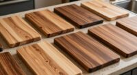 top wooden knife cutting boards