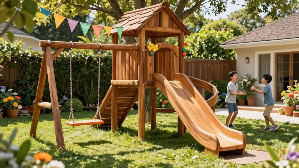 top wooden playsets for kids