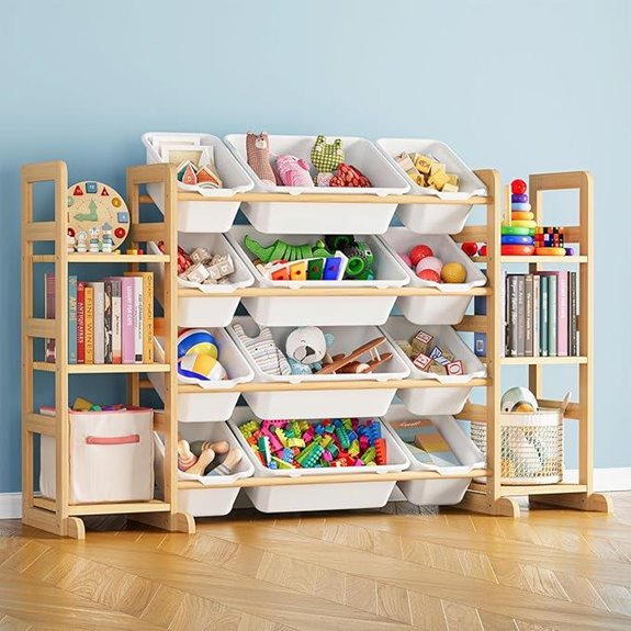 SpaceAid Toy Organizer with Shelves and Bins