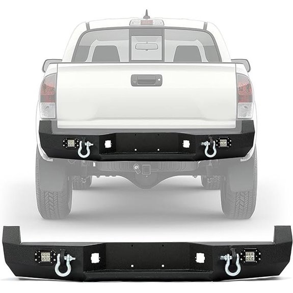 KUAFU Rear Bumper for 2005-2015 Toyota Tacoma