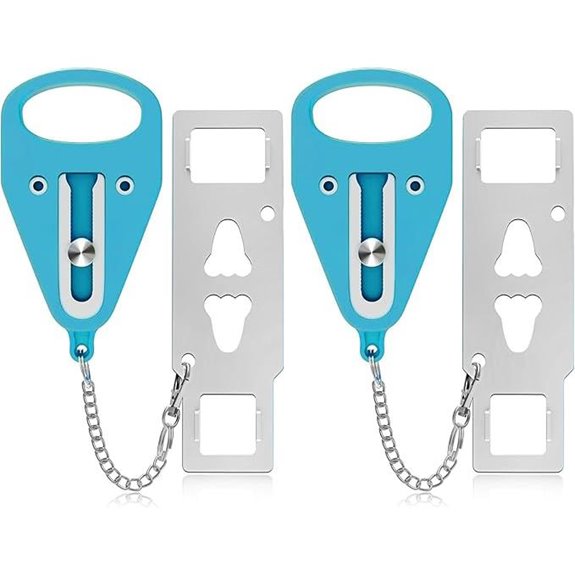 Travel Door Lock 2-Pack for Hotel & Home Safety