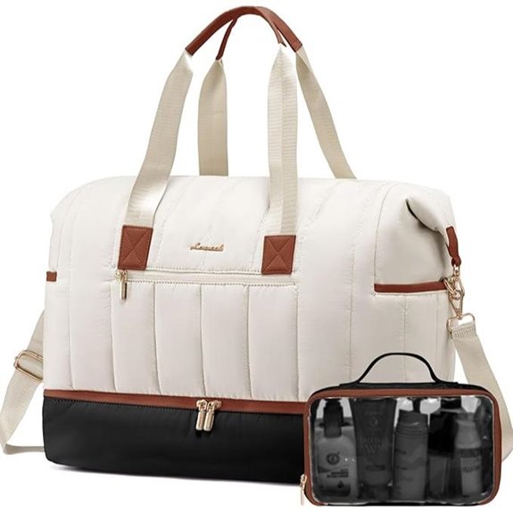 LOVEVOOK Travel Duffle Bag 2-Pack with Shoe Compartment