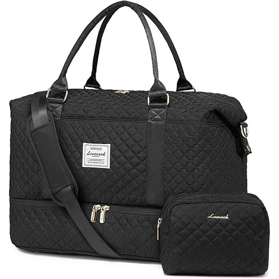 LOVEVOOK Travel Duffle Bag with Shoe & Wet Pocket