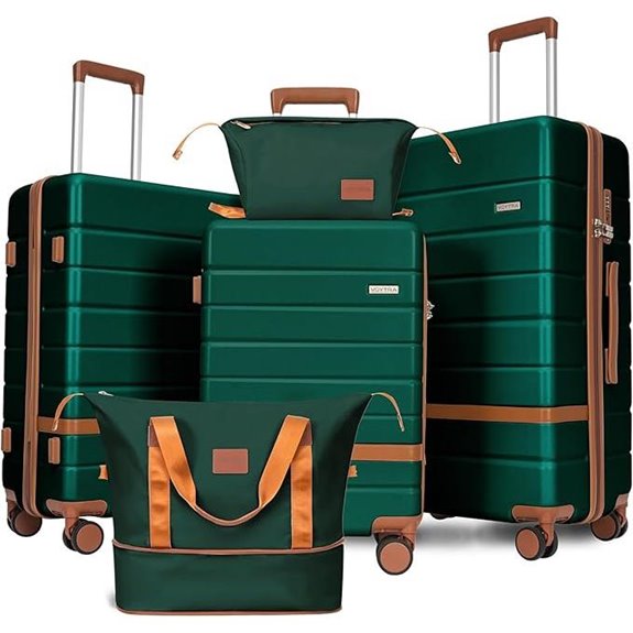 5-Piece Luggage Set with Spinner Wheels and TSA Lock