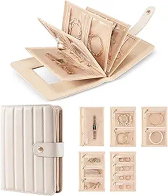 Lolalet Travel Jewelry Organizer with Mirror