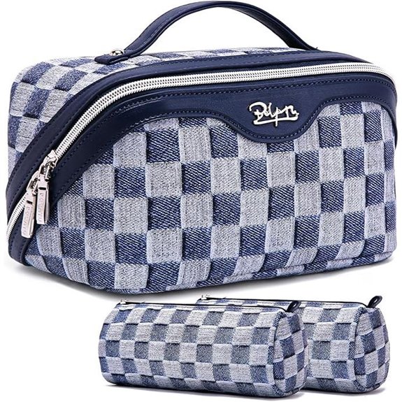 BOYATU Travel Makeup Bag Set with Compartments