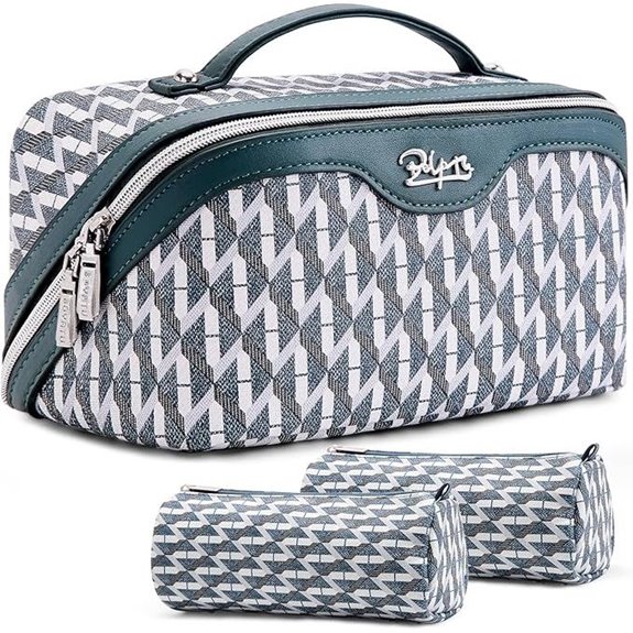BOYATU Travel Makeup Bag Set with Compartments