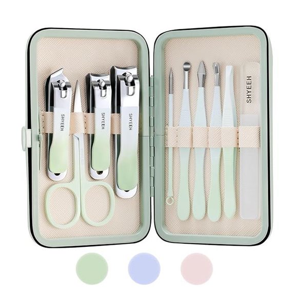 Manicure Set with Nail Clippers and Travel Bag