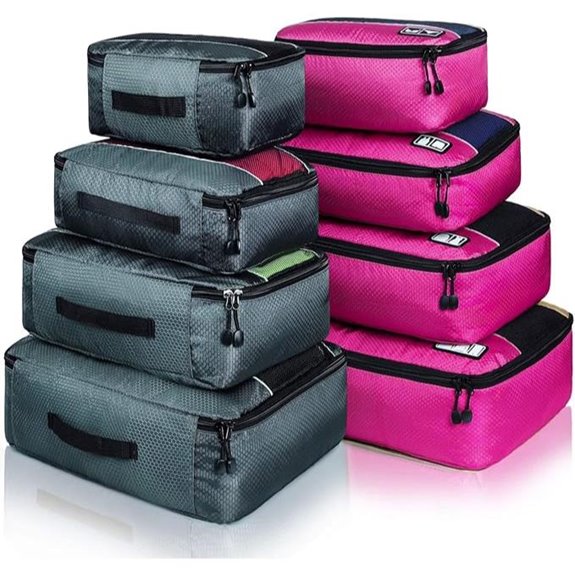 Packing Cubes Luggage Organizer with Clothing Labels