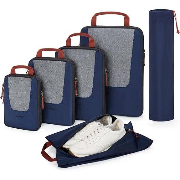 BAGSMART Compression Packing Cubes for Travel (6/5/4 Set)