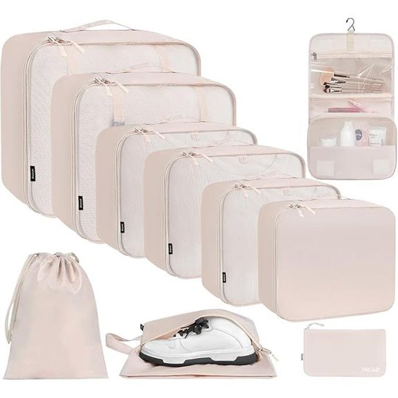 BAGAIL Packing Cubes Set for Travel and Luggage