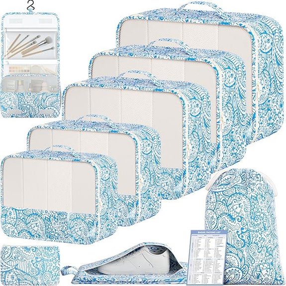 travel organizing packing cubes