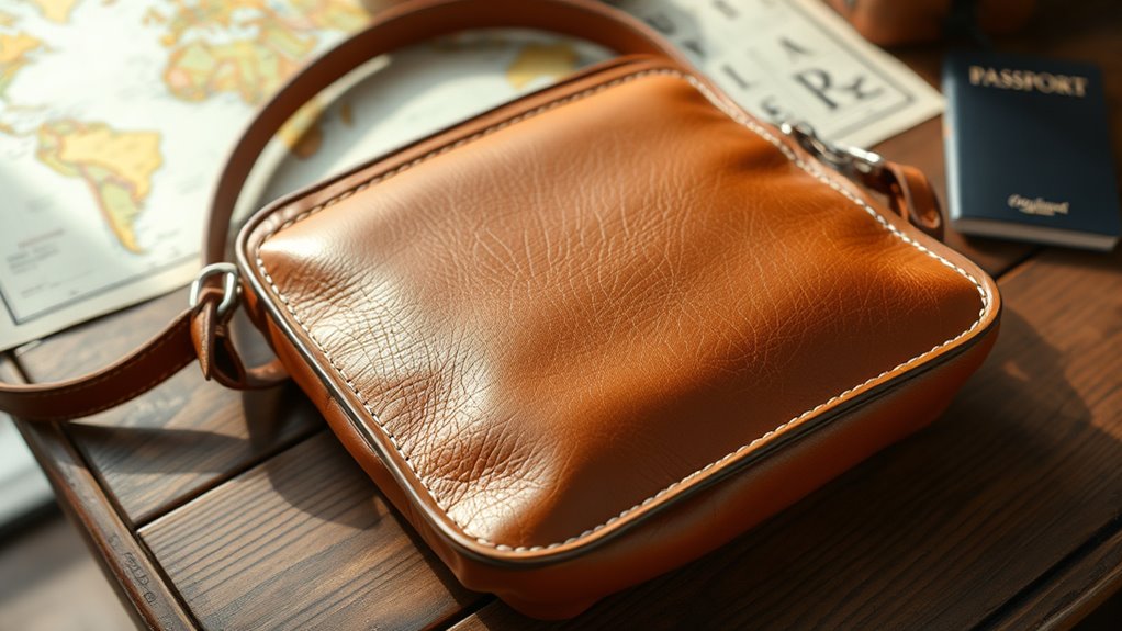 travel ready leather bag essentials