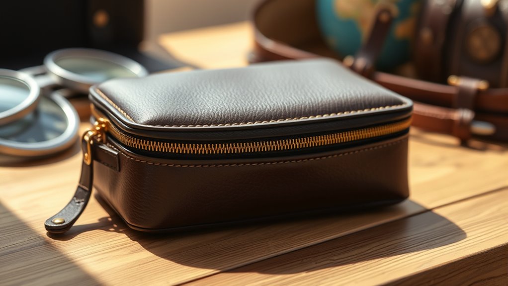travel ready leather organizer