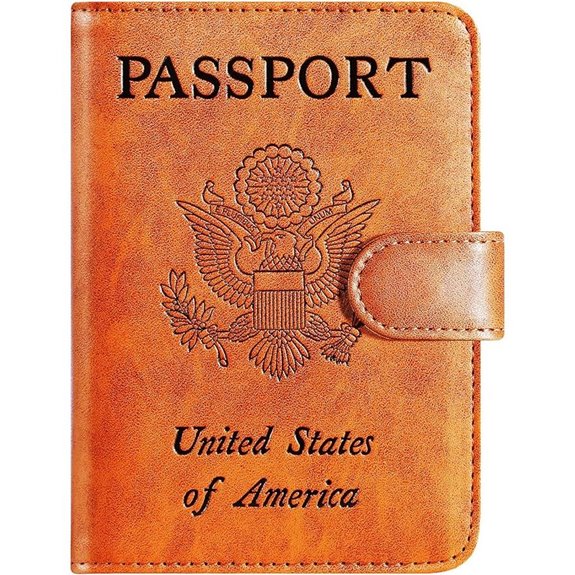 RFID Leather Passport Holder Wallet for Travel