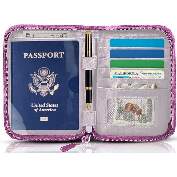 RFID Passport Holder with Organizer for Travel